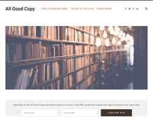 Tablet Screenshot of allgoodcopy.com